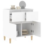 vidaXL Buffet Blanc 60x35x70 cm Bois d'ingénierie