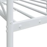 vidaXL Lit de jour sans matelas blanc 75x190 cm acier