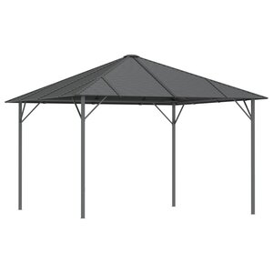 vidaXL Belvédère avec toit 3x3 m Anthracite