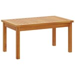 Ensemble de canapé de jardin 5 pièces avec coussins en bois d'acacia