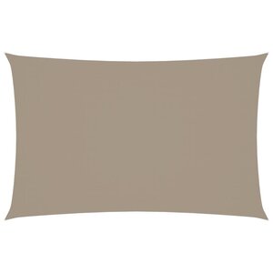 vidaXL Voile de parasol tissu oxford rectangulaire 2x5 m taupe