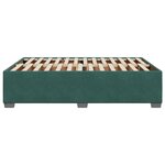 vidaXL Cadre de lit sans matelas vert foncé 160x200 cm velours