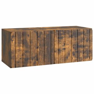 vidaXL Meuble TV mural Chêne fumé 78 5 x 31 x 30 cm Bois d'ingénierie