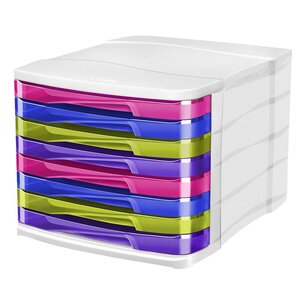 Module de classement Happy 8 tiroirs multicolores