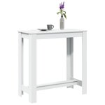 vidaXL Table de bar blanc 102x50x103 5 cm bois d'ingénierie