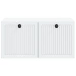 vidaXL Meuble TV mural Blanc 59 5 x 41 x 30 cm Bois d'ingénierie