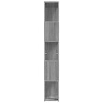 vidaXL Bibliothèque Sonoma gris 45x24x160 cm Bois d'ingénierie