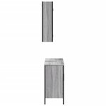vidaXL Ensemble de meubles de salle de bain 2 Pièces Sonoma gris