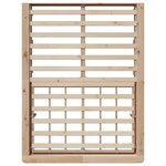 vidaXL Cadre de lit Marron 140 x 190 cm Pin massif