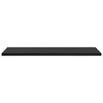 vidaXL Étagères en Chêne Noir - Pack de 4  60x20x1 5 cm  Fabriquées en Bois Technique