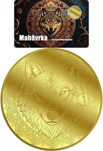 Pièce de monnaie en Or 30 Dollars g 0.155 (1/200 oz) Millésime 2026 Mandala GREAT WOLF (PRÉCOMMANDE)