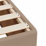 vidaXL Sommier à lattes de lit avec matelas Cappuccino 90x190 cm