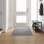 vidaXL Tapis Couloir Gris clair 100 x 300 cm 100 Polypropylène
