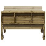 vidaXL Table de pique-nique pour enfants bois de pin imprégné