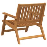 vidaXL Chaises de jardin 2 Pièces 76x67x73.5 cm Bois massif d'acacia