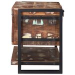 vidaXL Boîte de rangement Multicolore 80x35x45 cm Bois massif récupéré