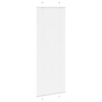 vidaXL Store plissé blanc 80x200 cm largeur du tissu 79 4 cm polyester