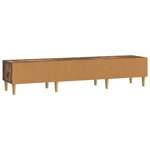 vidaXL Meuble TV 147 x 34 5 x 30 cm Chêne fumé Bois d'ingénierie