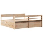vidaXL Cadre de lit sans matelas 180x200 cm bois massif de pin