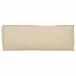 vidaXL Coussin pour banc de palette Beige 110 x 40 x 8 cm Tissu Oxford