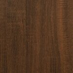 vidaXL Classeur mobile avec roues Chêne marron 45x38x54 cm Bois