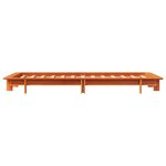 vidaXL Cadre de lit sans matelas cire marron 90x200 cm bois pin massif