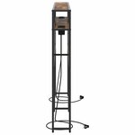 vidaXL Tête de lit de rangement Chêne fumé 180 cm Bois d'ingénierie