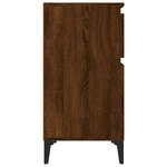 vidaXL Tables de chevet 2 Pièces chêne marron 40x35x70 cm