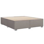 vidaXL Sommier à lattes de lit avec matelas Taupe 180x200 cm Tissu