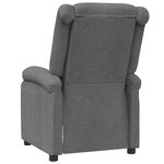 vidaXL Fauteuil de massage Gris foncé Tissu