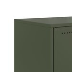 vidaXL Meuble TV vert olive 100 5x39x43 5 cm acier