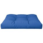 vidaXL Coussin de palette bleu royal 70x70x12 cm tissu