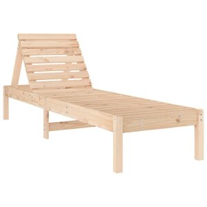 vidaXL Chaise longue 199 5x60x74 cm bois massif de pin