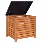 vidaXL Boîte de rangement de jardin 60x50x55 cm bois d'eucalyptus