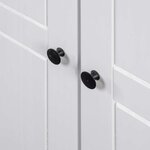 vidaXL Garde-robe Blanc 80x50x171 5 cm Pin massif Assortiment Panama