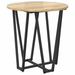 vidaXL Ensemble de tables d'appoint 2 Pièces Chêne Sonoma et noir