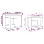 vidaXL Ensemble de tables basses 2 Pièces Chêne fumé Bois d'ingénierie