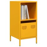 vidaXL Buffet jaune moutarde 35x39x73 5 cm acier laminé à froid