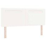 vidaXL Tête de lit avec des lumières à LED Blanc 160 cm PVC