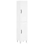vidaXL Buffet haut Blanc 34 5x34x180 cm Bois d'ingénierie