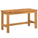 vidaXL Banc de jardin 80 cm bois massif d'acacia