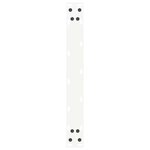 vidaXL Pieds de table basse en U  2 pièces  blanc  50 x (30-31) cm  acier