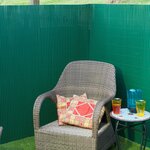 Nature écran de jardin à face unique pvc 1x3 m vert