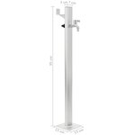 vidaXL Colonne à eau de jardin Aluminium 95 cm