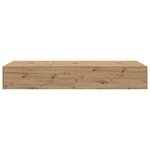 vidaXL Cadre de lit chêne artisanal 90 x 190 cm Bois d'ingénierie