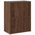vidaXL Bibliothèque chêne marron 40x24x52 cm bois d'ingénierie