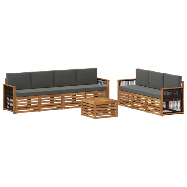 vidaXL Ensembles de canapés 8 pc Bois d'Acacia Massif