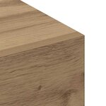 vidaXL Meuble mural Chêne artisan 80 x 36.5 x 35 cm Bois d'ingénierie