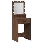 vidaXL Coiffeuse Chêne marron 50 x 41 x 135 cm Bois d'ingénierie