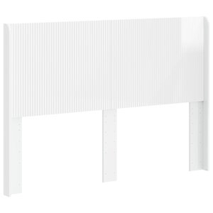 vidaXL Tête de lit Blanc brillant